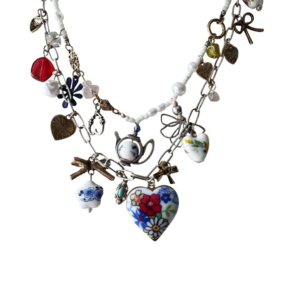 Free People Maxamillion Charm Necklace in Coquette Candy | NWT - Picture 5 of 8